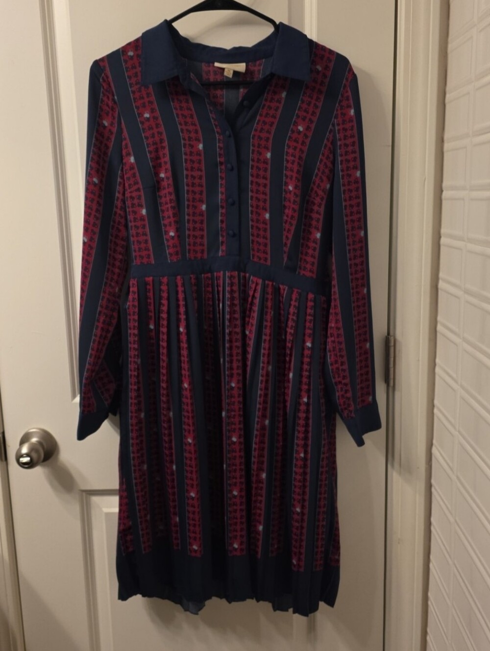 Madewell Medium Spaxes Striped Button-Down Midi Dress
